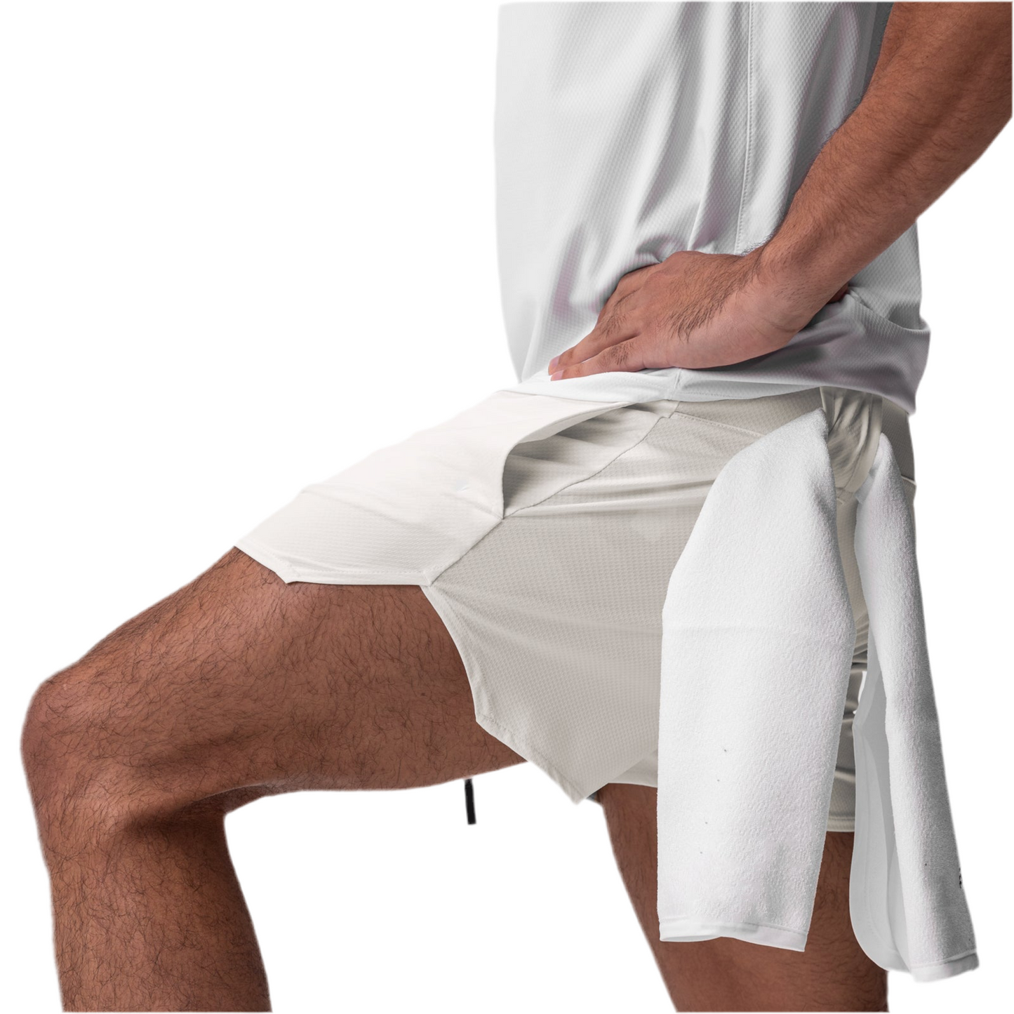 Pantaloncino corto modello ACHILLE bianco