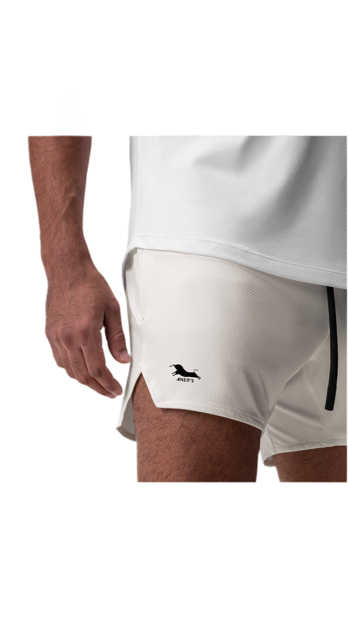 Pantaloncino corto modello ACHILLE bianco